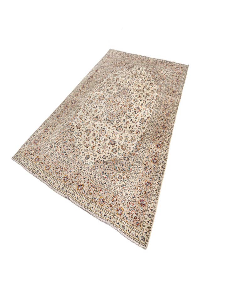 Detail image of  8' x 11' 8 Kashan Wool Rug