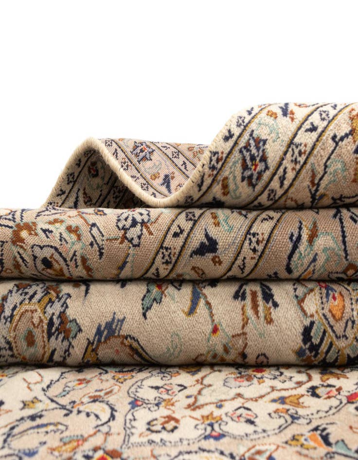 Detail image of  8' x 11' 8 Kashan Wool Rug