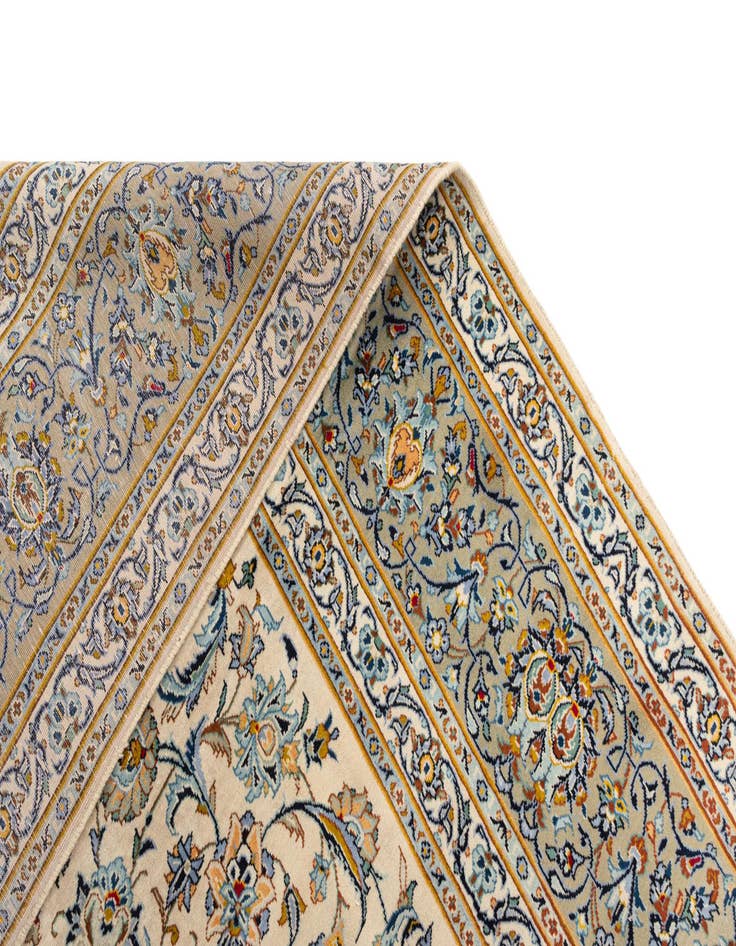 Detail image of  9' 5 x 12' 10 Kashan Wool Rug