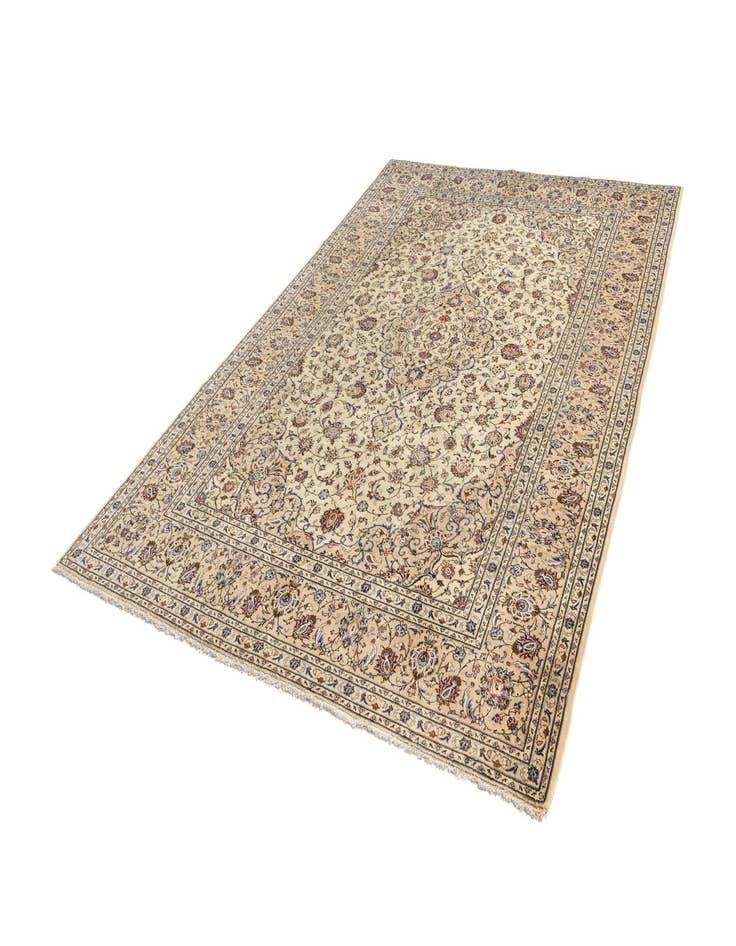 Detail image of  7' 10 x 11' 3 Kashan Wool Rug