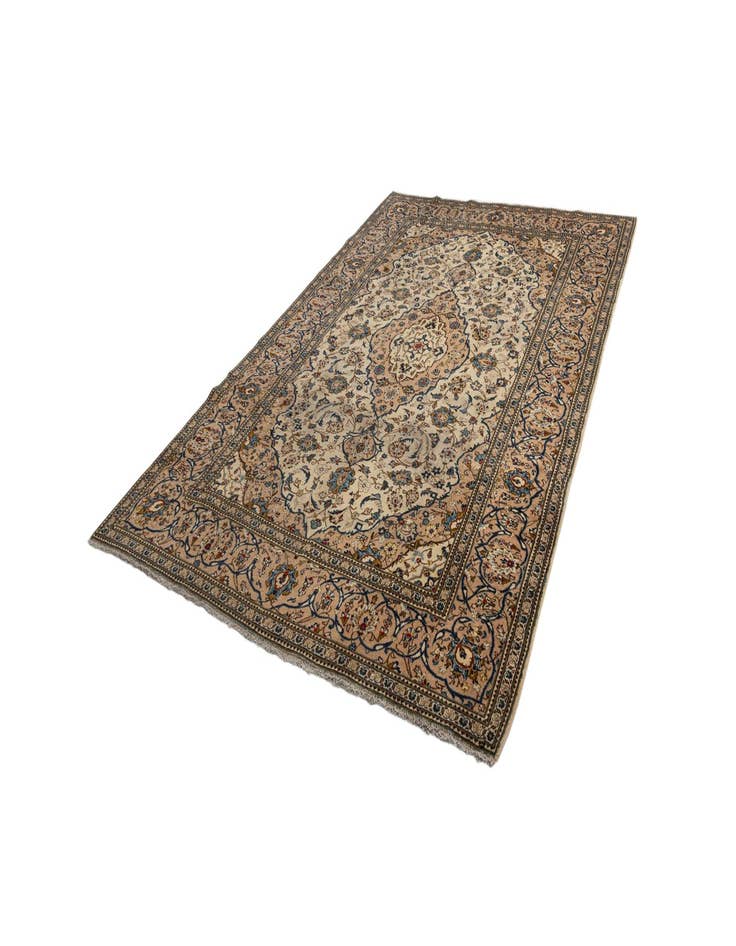 Detail image of  8' x 11' 9 Kashan Wool Rug