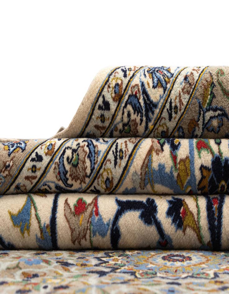 Detail image of  10' 1 x 12' 6 Kashan Wool Rug