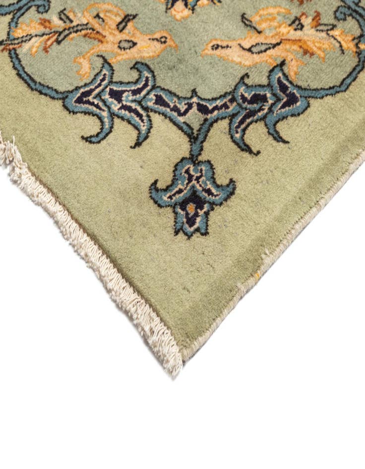 Detail image of  9' 7 x 13'  Hand Knotted Kashan Persian Wool Rug