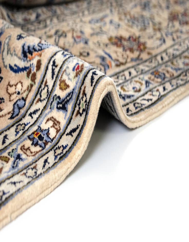 Detail image of  9' 9 x 12' 11  Hand Knotted Kashan Persian Wool Rug