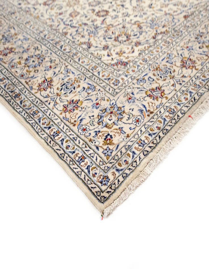 Detail image of  9' 9 x 12' 11  Hand Knotted Kashan Persian Wool Rug