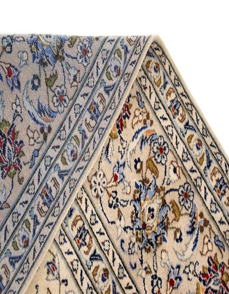 Detail image of  9' 9 x 12' 11  Hand Knotted Kashan Persian Wool Rug