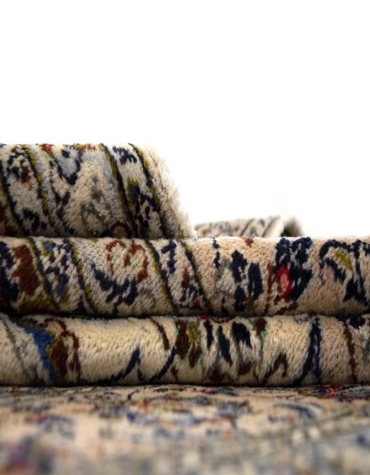 Detail image of  8' x 11' 2  Hand Knotted Kashan Persian Wool Rug