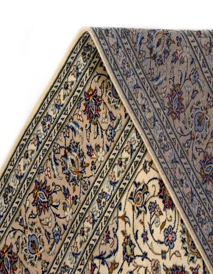 Detail image of  8' x 11' 2  Hand Knotted Kashan Persian Wool Rug