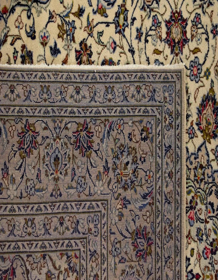 Detail image of  8' x 11' 2  Hand Knotted Kashan Persian Wool Rug