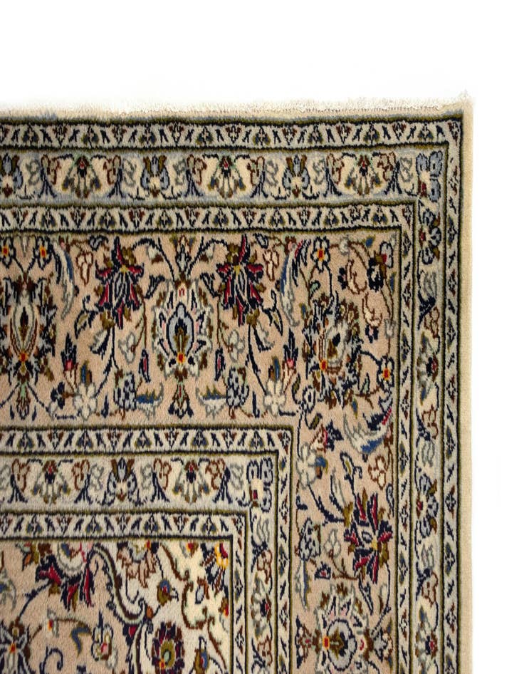 Detail image of  8' x 11' 2  Hand Knotted Kashan Persian Wool Rug