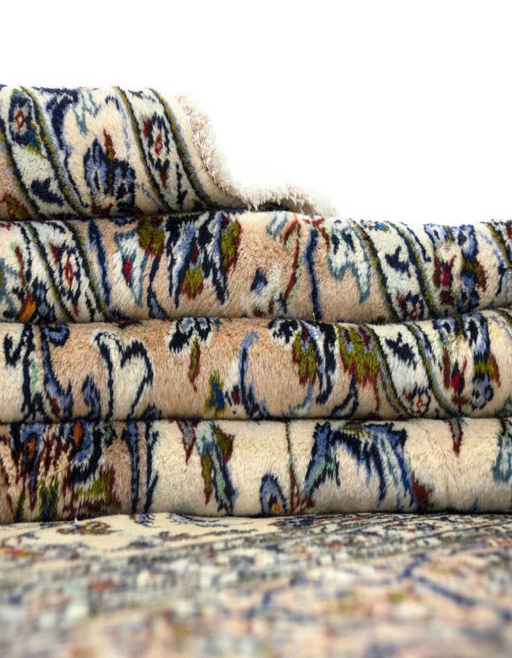 Detail image of  9' 11 x 13' 4  Hand Knotted Kashan Persian Wool Rug