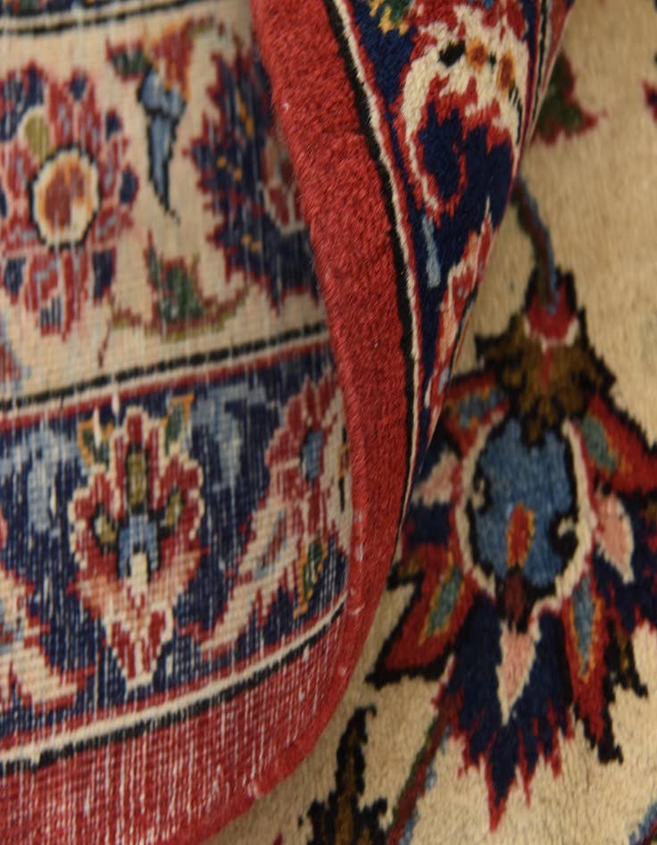 Detail image of  10' 3 x 12' 9  Hand Knotted Kashan Persian Wool Rug
