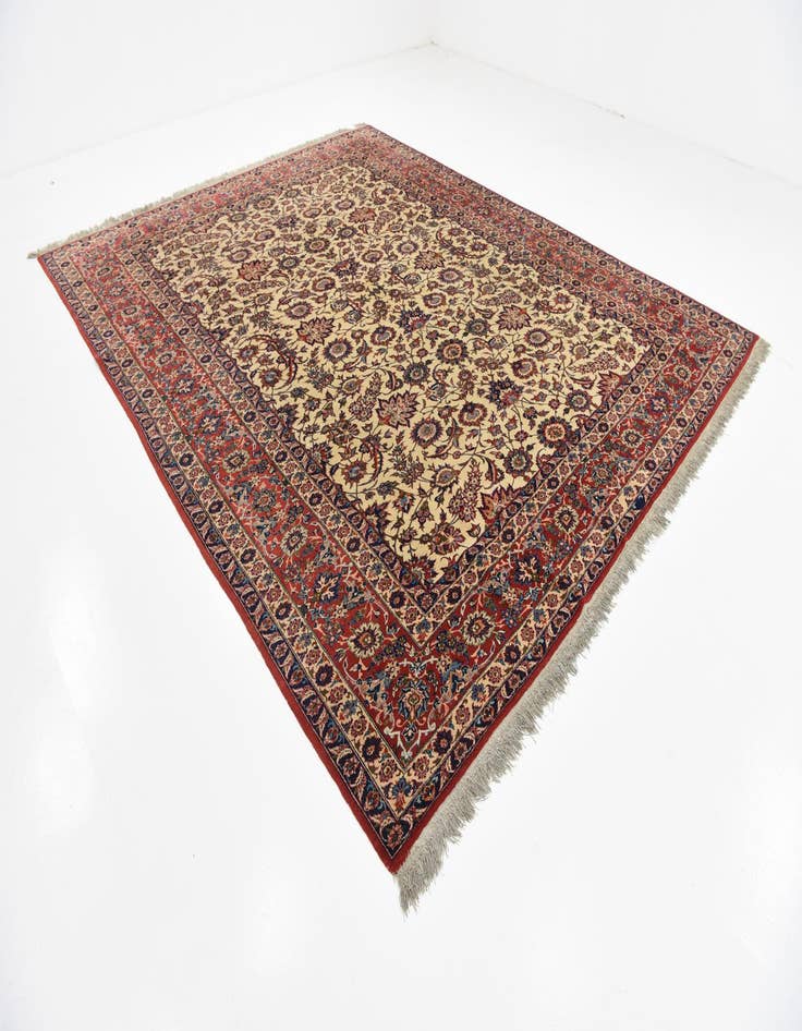 Detail image of  10' 3 x 12' 9  Hand Knotted Kashan Persian Wool Rug