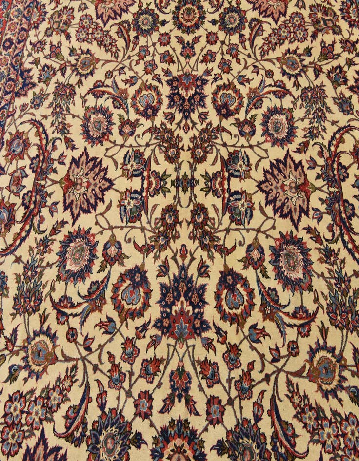 Detail image of  10' 3 x 12' 9  Hand Knotted Kashan Persian Wool Rug