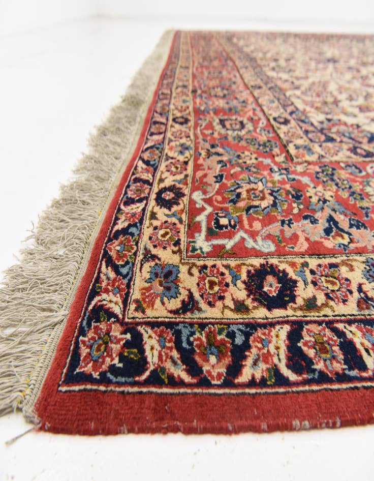 Detail image of  10' 3 x 12' 9  Hand Knotted Kashan Persian Wool Rug