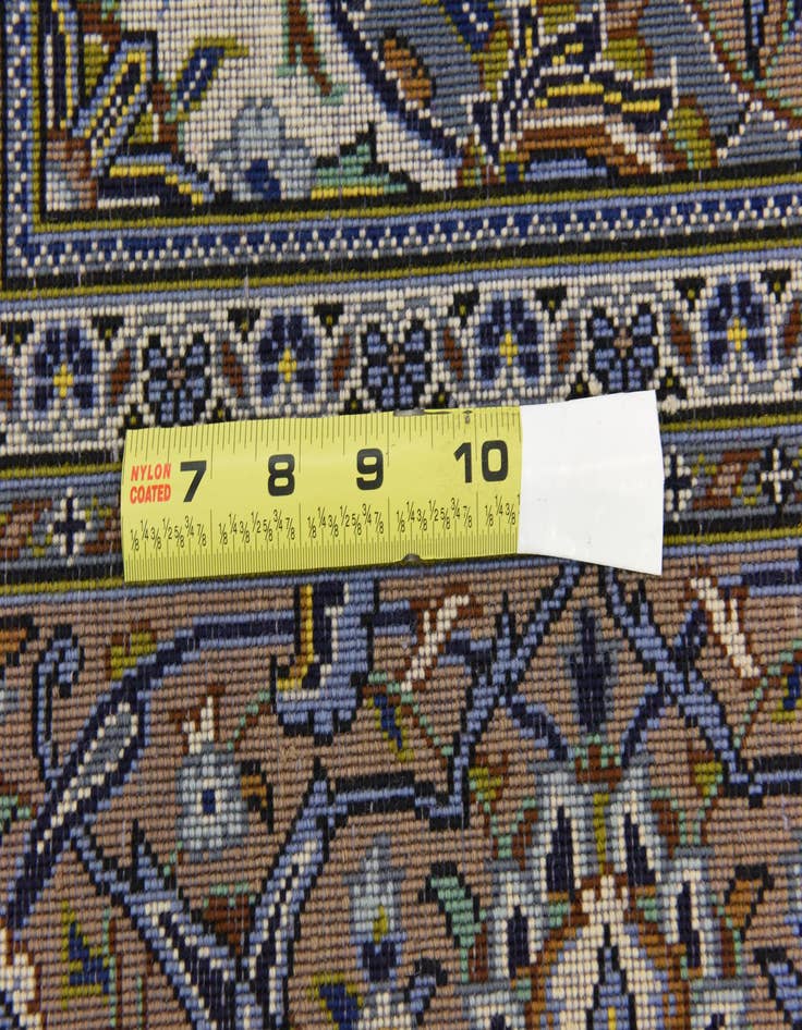 Detail image of  4' 6 x 7' 4  Hand Knotted Kashan Persian Rug