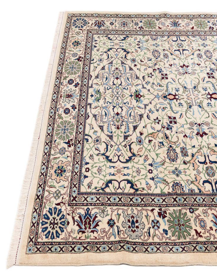 Detail image of  8' 1 x 10' 2  Hand Knotted Kashan Wool Rug