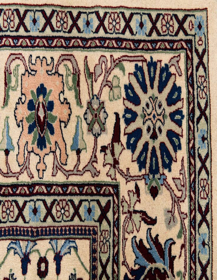 Detail image of  8' 1 x 10' 2  Hand Knotted Kashan Wool Rug