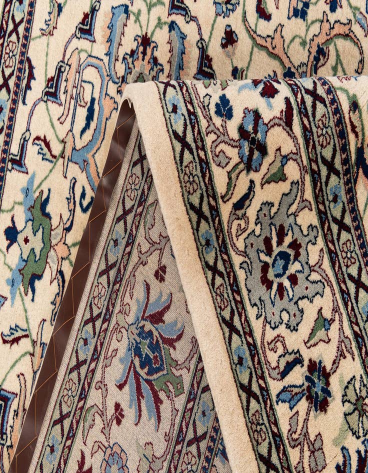 Detail image of  8' 1 x 10' 2  Hand Knotted Kashan Wool Rug