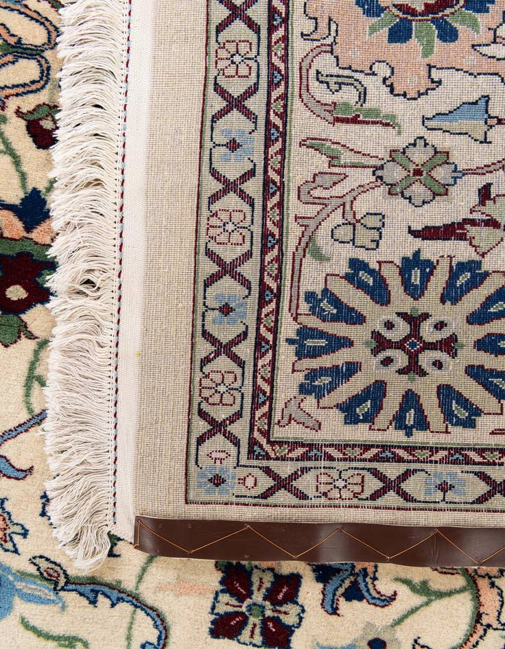 Detail image of  8' 1 x 10' 2  Hand Knotted Kashan Wool Rug