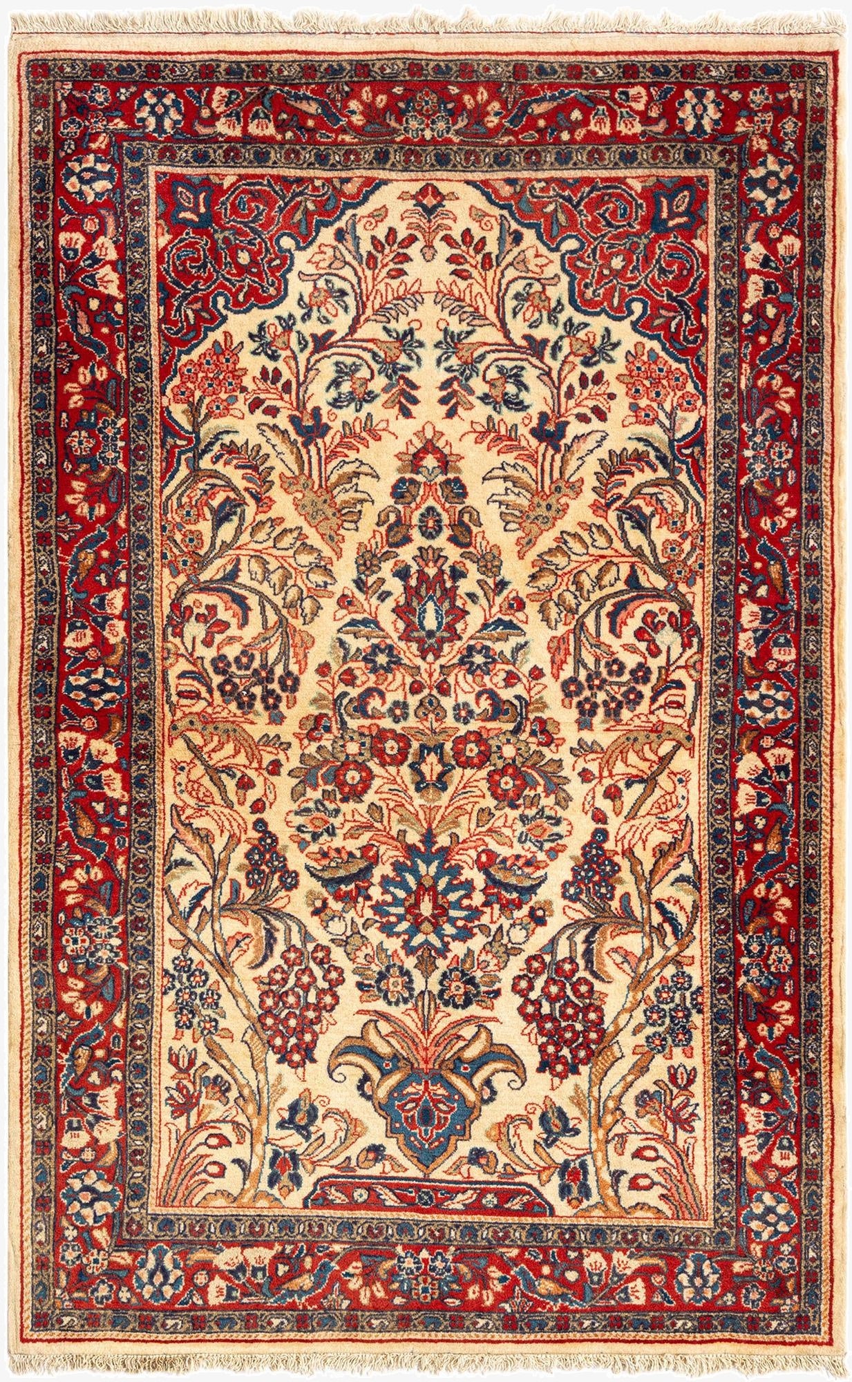 3' 5 x 5' 5 Kashan Wool Rug