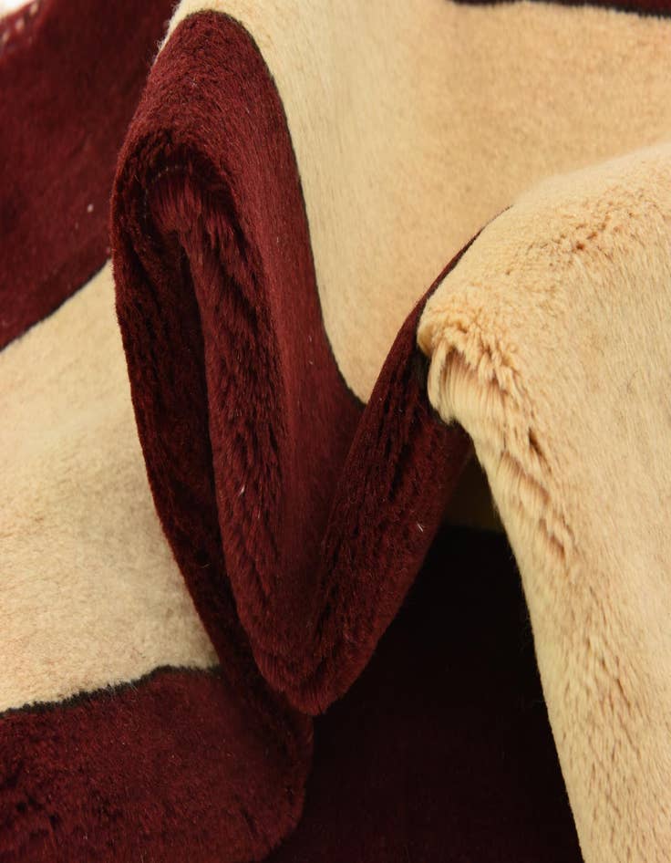 Detail image of  3' 7 x 4' 10  Hand Knotted Kashkuli Gabbeh Persian Wool Rug