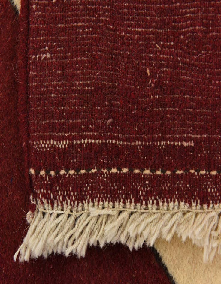 Detail image of  3' 7 x 4' 10  Hand Knotted Kashkuli Gabbeh Persian Wool Rug