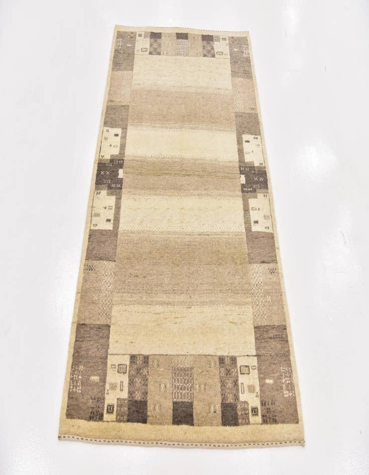 Detail image of  3' 10 x 6'  Hand Knotted Kashkuli Gabbeh Wool Rug