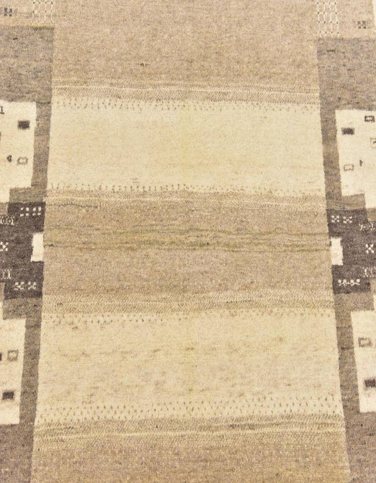 Detail image of  3' 10 x 6'  Hand Knotted Kashkuli Gabbeh Wool Rug