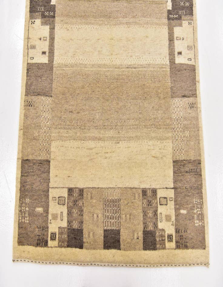 Detail image of  3' 10 x 6'  Hand Knotted Kashkuli Gabbeh Wool Rug