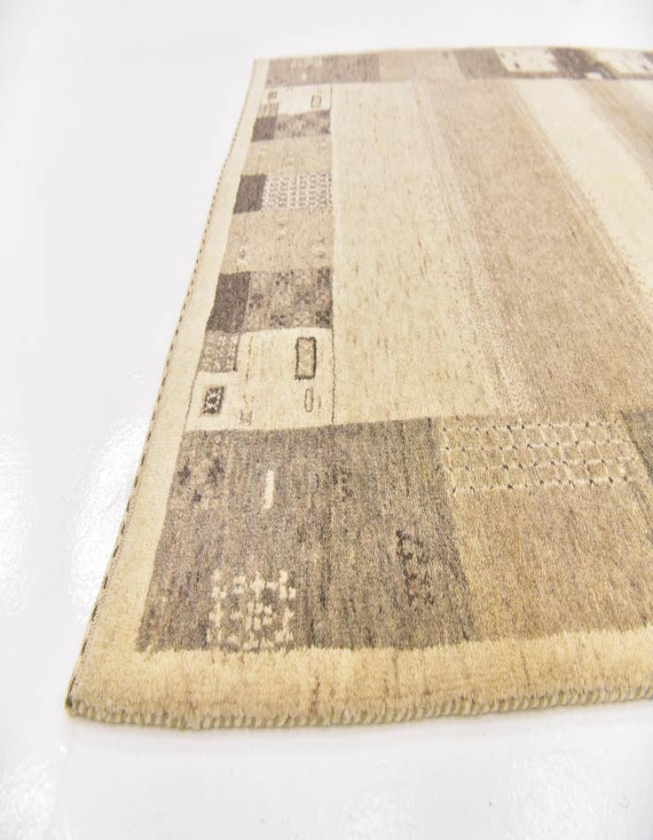 Detail image of  3' 10 x 6'  Hand Knotted Kashkuli Gabbeh Wool Rug