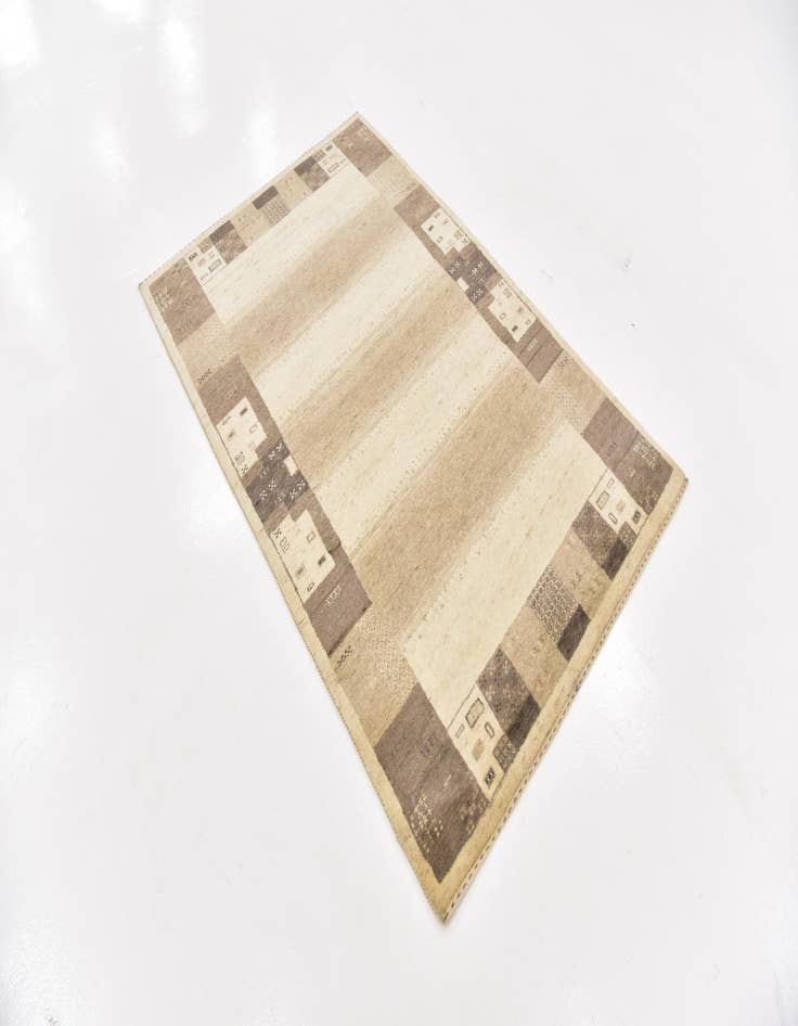 Detail image of 3' 10 x 6' Hand Knotted Kashkuli Gabbeh Wool Rug