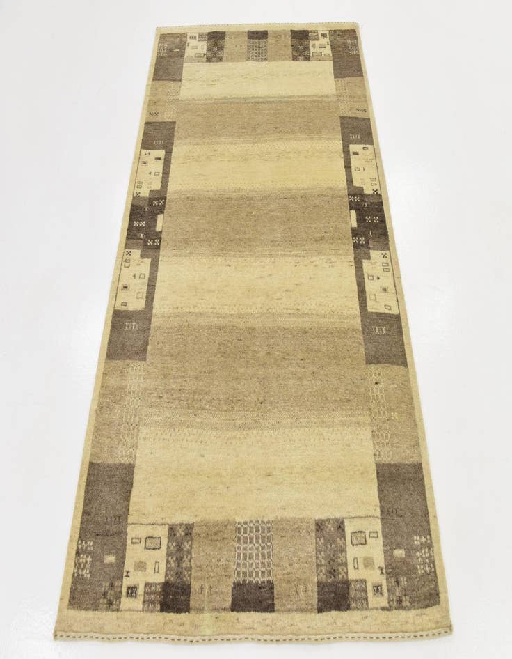 Detail image of  4' x 6'  Hand Knotted Kashkuli Gabbeh Wool Rug