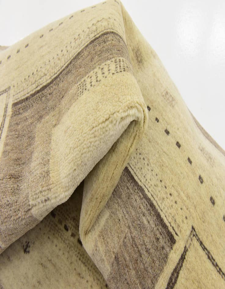 Detail image of  3' 10 x 5' 8  Hand Knotted Kashkuli Gabbeh Wool Rug