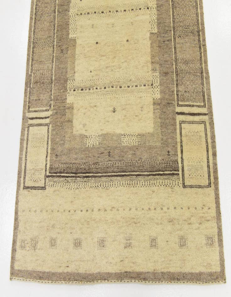 Detail image of  3' 10 x 5' 8  Hand Knotted Kashkuli Gabbeh Wool Rug