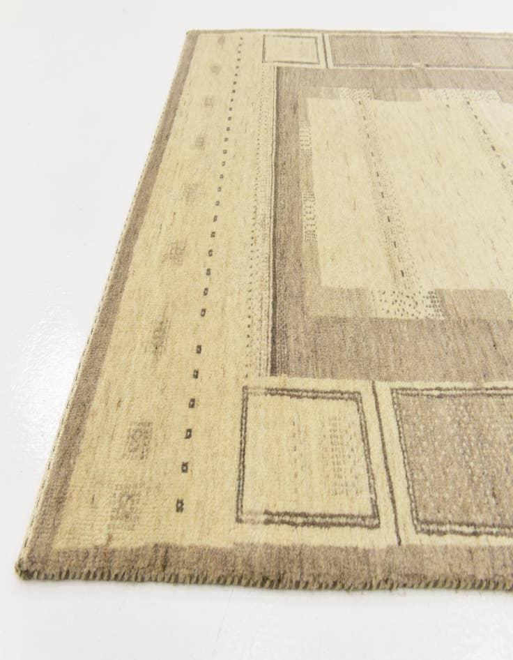 Detail image of  3' 10 x 5' 8  Hand Knotted Kashkuli Gabbeh Wool Rug