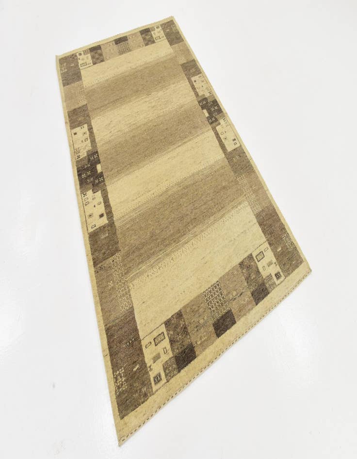 Detail image of  4' x 6' 2  Hand Knotted Kashkuli Gabbeh Wool Rug