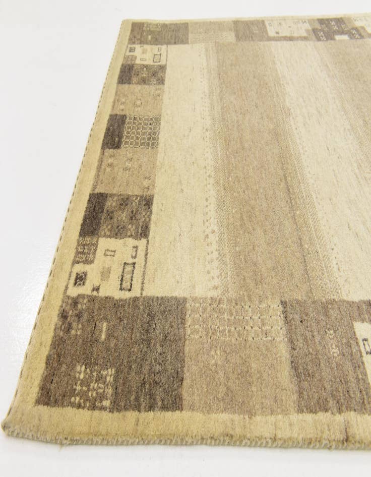 Detail image of  4' x 6' 2  Hand Knotted Kashkuli Gabbeh Wool Rug