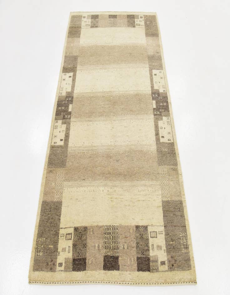 Detail image of  4' x 5' 9  Hand Knotted Kashkuli Gabbeh Wool Rug