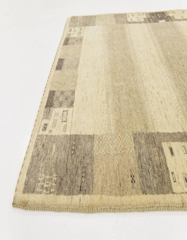 Detail image of  4' x 6' 2  Hand Knotted Kashkuli Gabbeh Wool Rug