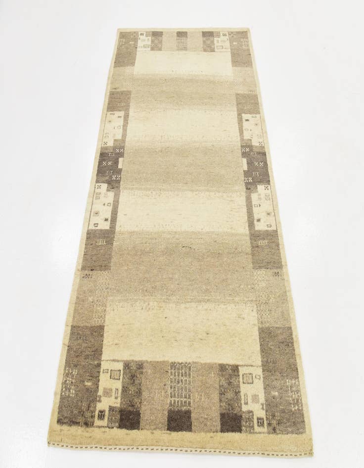 Detail image of  3' 10 x 6'  Hand Knotted Kashkuli Gabbeh Wool Rug