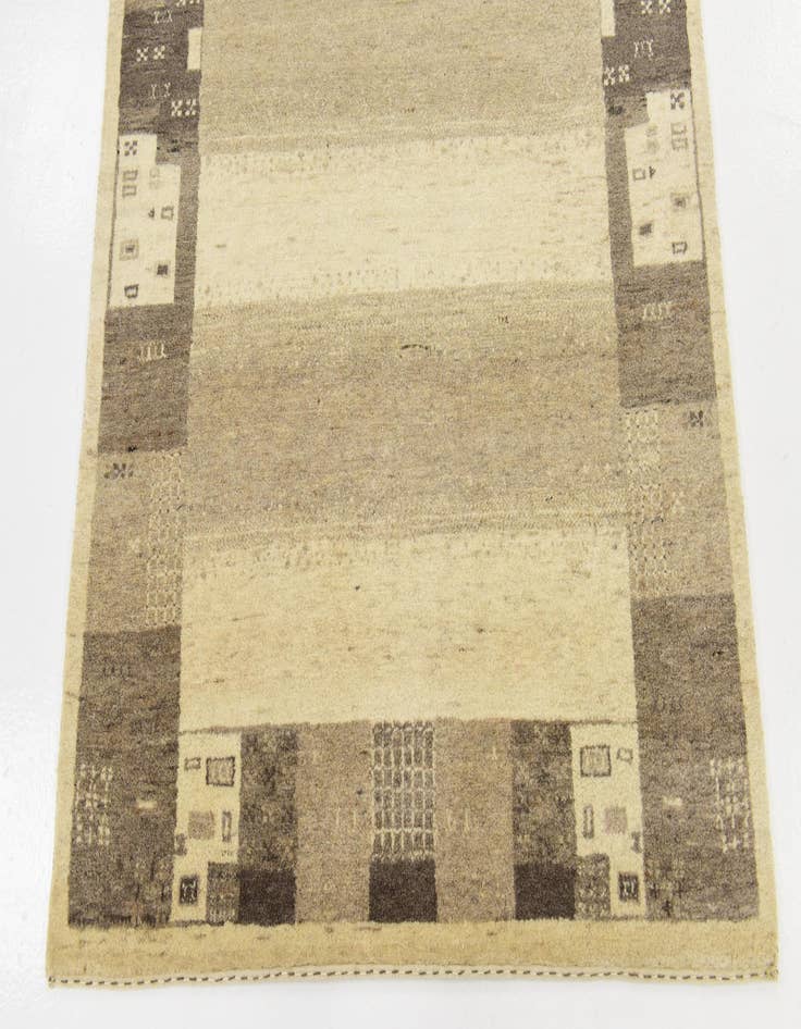 Detail image of  3' 10 x 6'  Hand Knotted Kashkuli Gabbeh Wool Rug