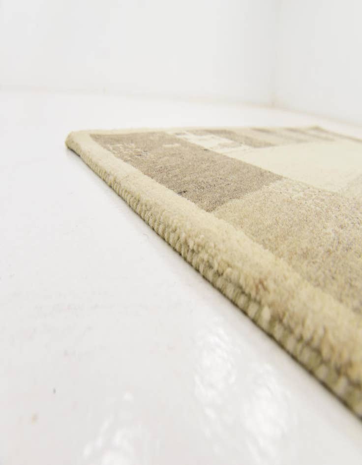 Detail image of  3' 10 x 6'  Hand Knotted Kashkuli Gabbeh Wool Rug