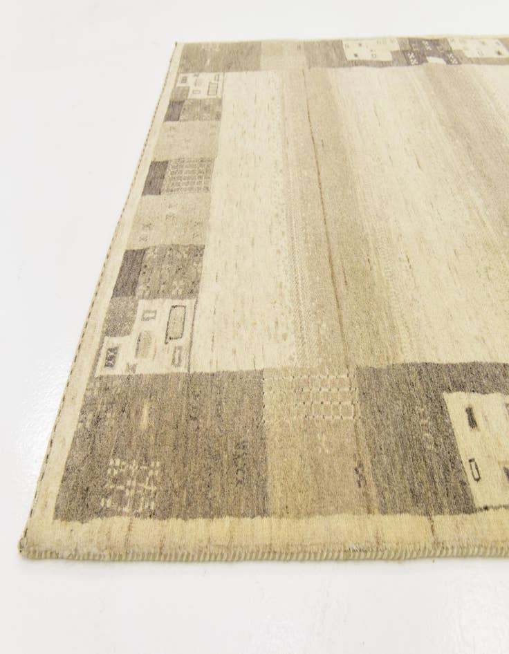 Detail image of  3' 10 x 6'  Hand Knotted Kashkuli Gabbeh Wool Rug