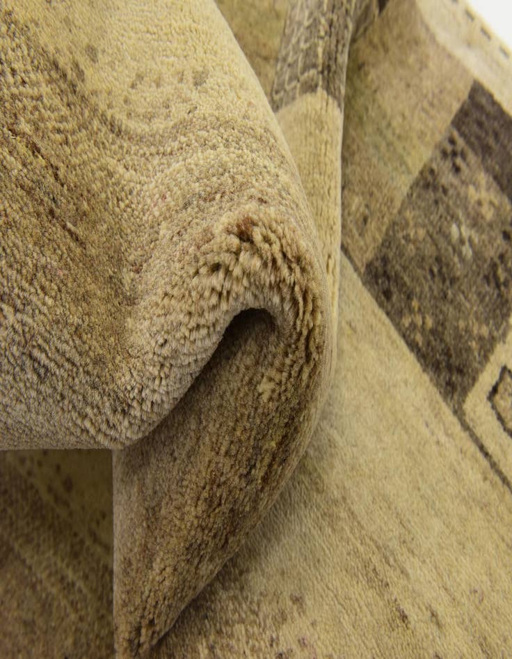 Detail image of  3' 10 x 6'  Hand Knotted Kashkuli Gabbeh Wool Rug