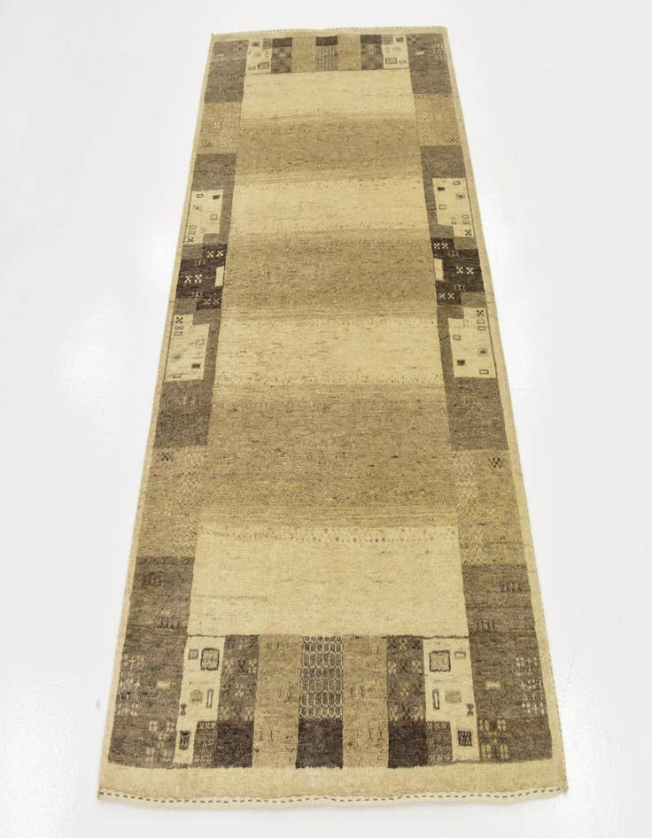 Detail image of  3' 10 x 6'  Hand Knotted Kashkuli Gabbeh Wool Rug