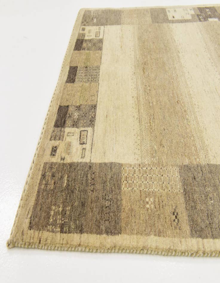 Detail image of  3' 10 x 6'  Hand Knotted Kashkuli Gabbeh Wool Rug