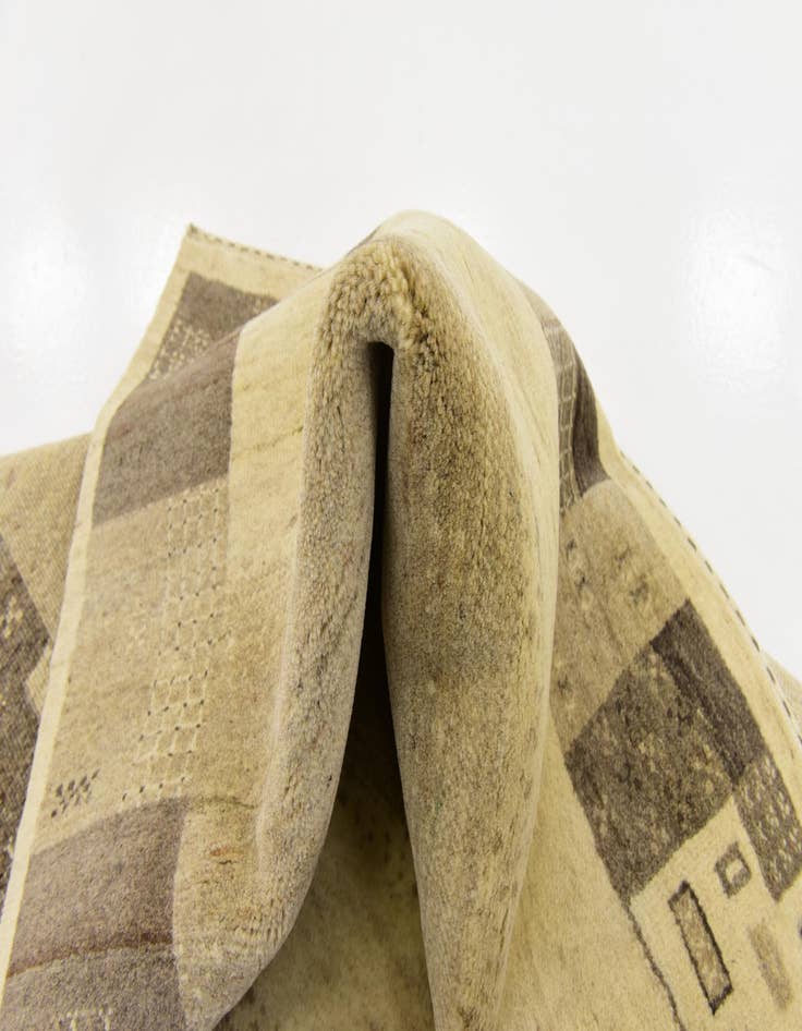 Detail image of  3' 10 x 6'  Hand Knotted Kashkuli Gabbeh Wool Rug