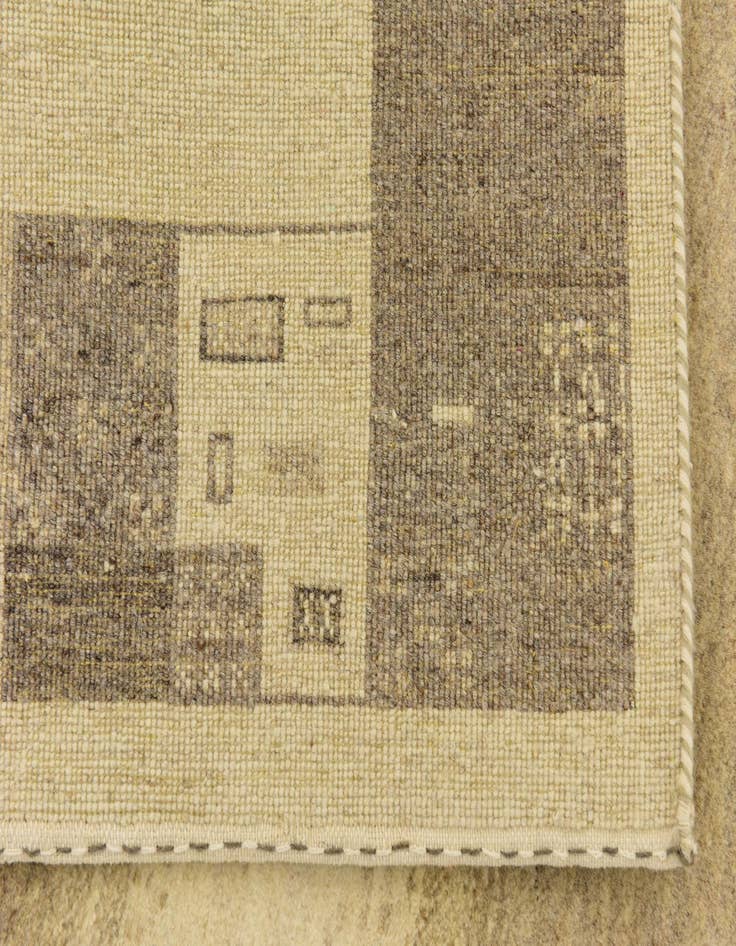 Detail image of  3' 10 x 6'  Hand Knotted Kashkuli Gabbeh Wool Rug