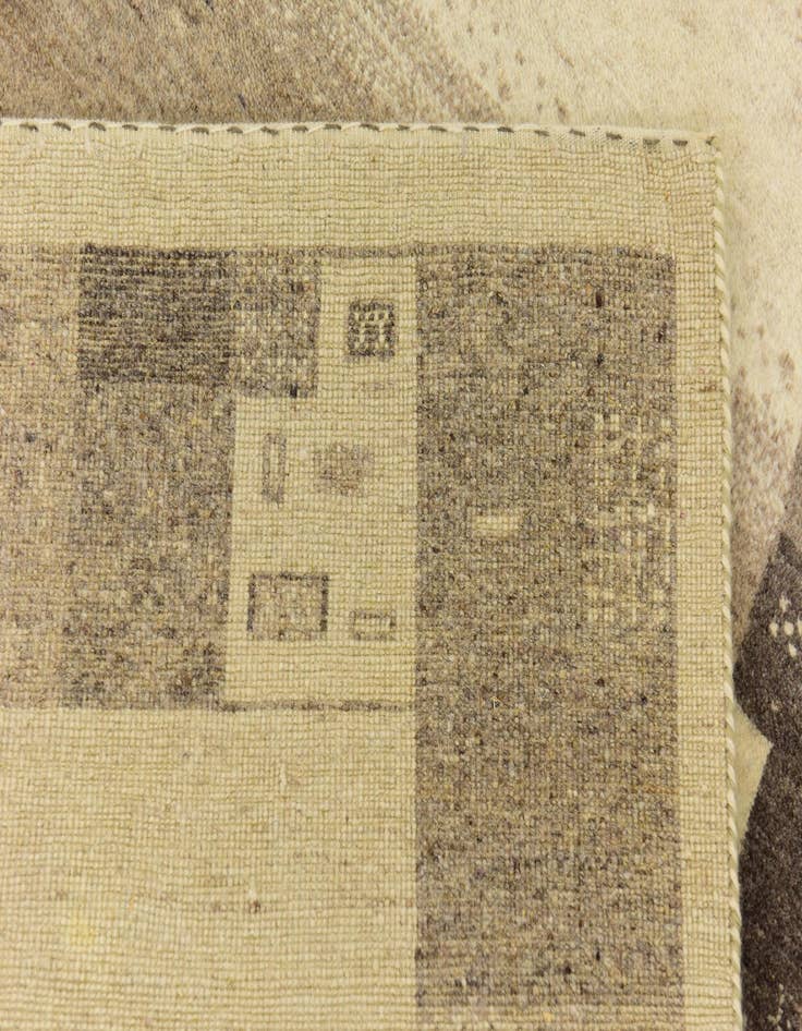 Detail image of  4' x 6'  Hand Knotted Kashkuli Gabbeh Wool Rug